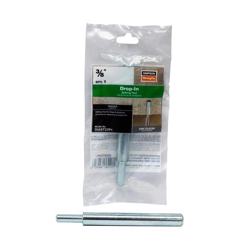 Simpson Strong-Tie .0.375 in. D X 6.25 in. L Steel Round Head Setting Tool Drop-In Anchor 1 pk, Pack of 10