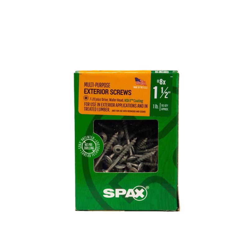 SPAX Multi-Material No. 8 in. X 1-1/2 in. L T-20+ Wafer Head Serrated Construction Screws