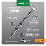 SPAX Multi-Material No. 8 in. X 1-1/4 in. L T-20+ Wafer Head Serrated Construction Screws