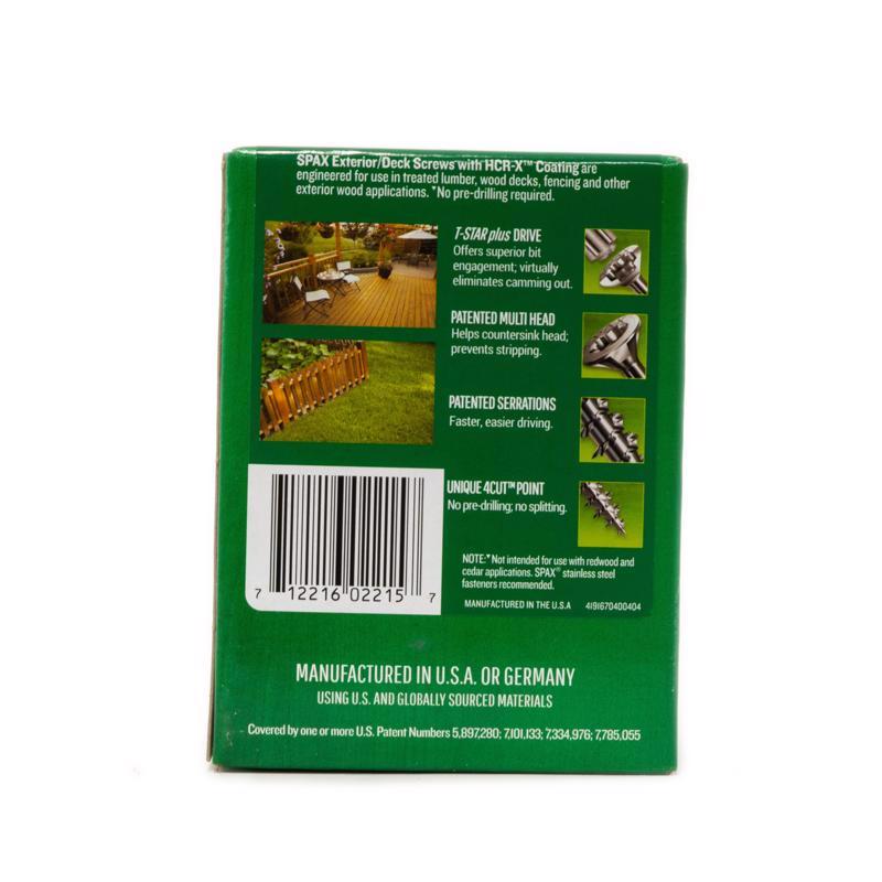 SPAX No. 8 in. X 1-1/2 in. L Gray Star Flat Head Deck Screws 1 lb 195 pc