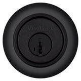 Kwikset SmartKey Security Matte Black Metal Double Cylinder Deadbolt