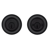 Kwikset SmartKey Security Matte Black Metal Double Cylinder Deadbolt