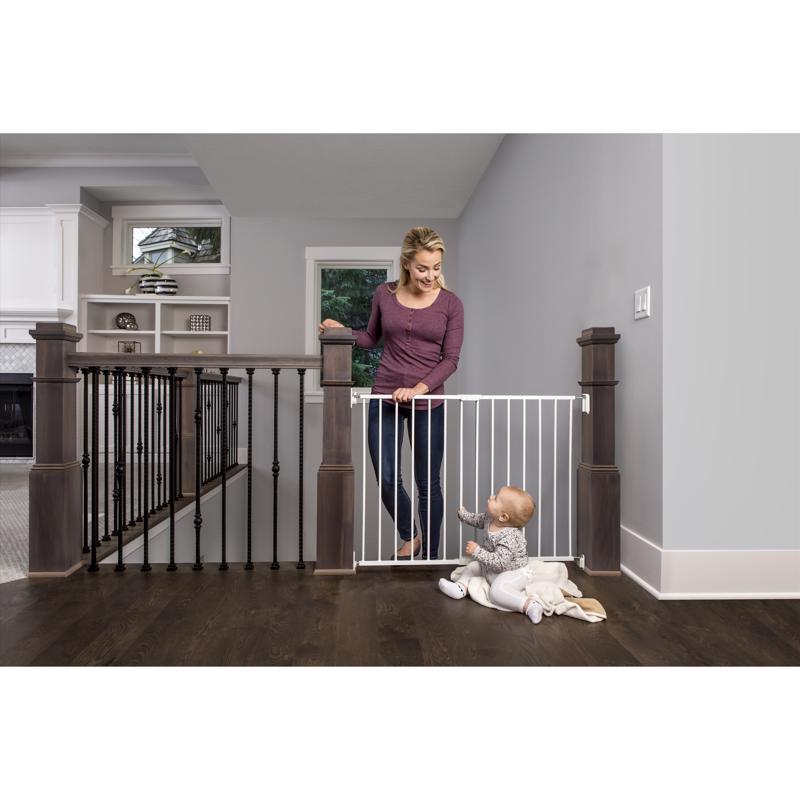 Regalo White 28.75 in. H X 40.5 in. W Metal Stairway Gate, Pack of 2