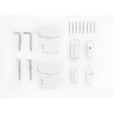 Regalo White 28.75 in. H X 40.5 in. W Metal Stairway Gate, Pack of 2