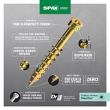 SPAX PowerTrim No. 8 in. X 1-1/4 in. L Star Round Head Serrated Trim Screws
