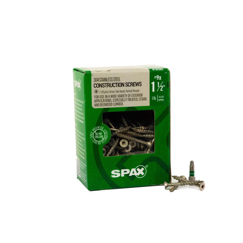 Spax M SPAX Multi-Material No. 9 Label X 1-1/2 in. L Star Flat Head Serrated ...