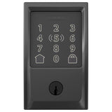 Schlage Encode Plus Matte Black Metal WiFi Deadbolt with Century Trim
