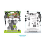 Slipstick Gorilla Outdoor Black/Silver Push-On Marine Grade Berber Chair Glide 8 pk