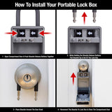 Master lock 5.4 in. H X 3 in. W X 5 in. L Metal 4-Digit Combination Lock Box