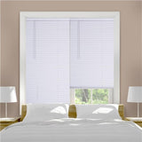 Living Accents Vinyl 1 in. Mini-Blinds 25 in. W X 72 in. H White Cordless