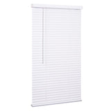 Living Accents Vinyl 1 in. Mini-Blinds 71 in. W X 72 in. H White Cordless