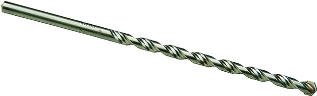 Irwin 326007 Rotary Hammer Drill Bit, 1/4 in Dia, 12 in OAL, Percussion, Twist Flute, 2-Flute, 1/4 in Dia Shank