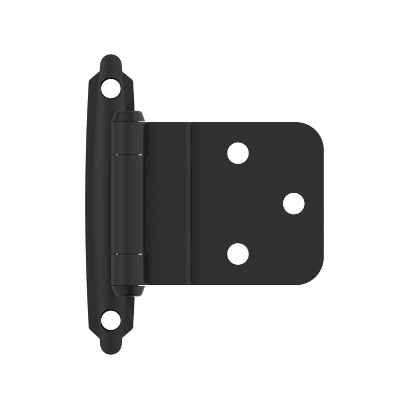 Amerock 2-15/79 in. W X 2-3/4 in. L Flat Black Steel Cabinet Hinge 10 pk
