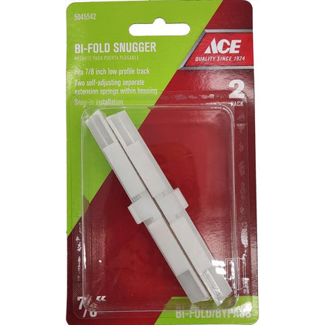 Ace Matte White Plastic Bi-fold Snugger 2 pc