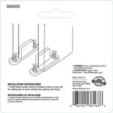 Ace Matte White Plastic Closet Door Guide 2 pc