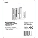 Ace Matte White Steel Bi-Fold Closet Door Pivot 2 pc