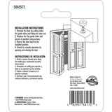 Ace Silver Steel Bi-fold Door Wheel Guide 2 pc