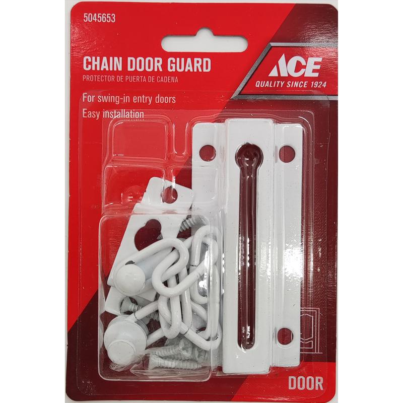 Ace 3.31 in. L Steel Chain Door Guard