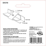 Ace Silver Steel Bed Frame Clamp 1 in. L