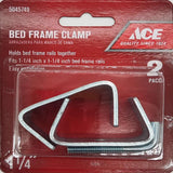 Ace Silver Steel Bed Frame Clamp 1.25 in. L
