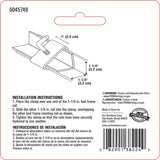 Ace Silver Steel Bed Frame Clamp 1.25 in. L