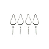 Ace Silver Aluminum Spline Channel Bail Latch 4 pk