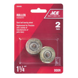 Ace 1-1/4 in. D Bronze Steel Roller Assembly 2 pc