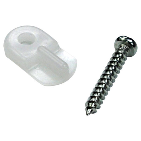 Phifer Wire Turn Button Clear Plastic Screen/Storm Door Clip 8 pk, Pack of 10