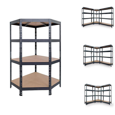 Ar Shelving Garage Corner 71 in. H X 35 in. W X 18 in. D Metal Shelving Unit