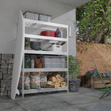 Ar Shelving Wire Heavy Duty 71 in. H X 47 in. W X 20 in. D Metal Shelving Unit