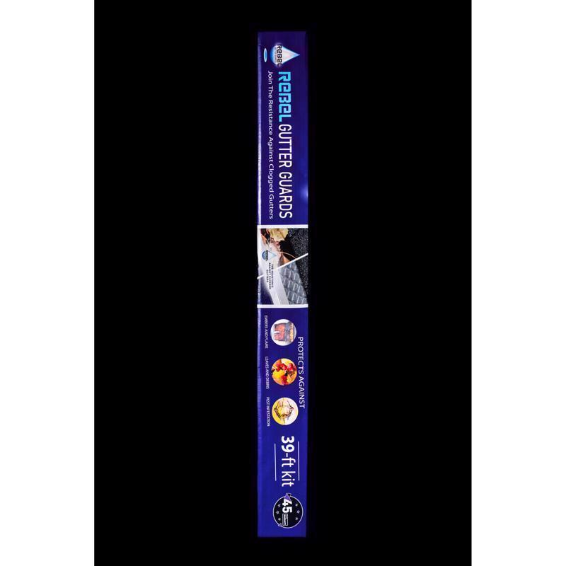 Rebel Gutter Guards 5 in. W X 39 ft. L Gray Aluminum Gutter Guard 13 pk