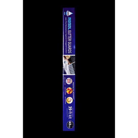 Rebel Gutter Guards 5 in. W X 39 ft. L Gray Aluminum Gutter Guard 13 pk
