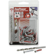 HILLMAN Duo Power 3/16 in. D X 1 in. L Nylon Round Head Screw and Anchor 24 pk
