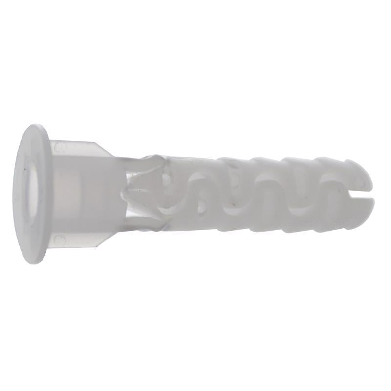 HILLMAN 1/4 in. D X 1-3/16 in. L Nylon Round Head Screw and Anchor 6 pc
