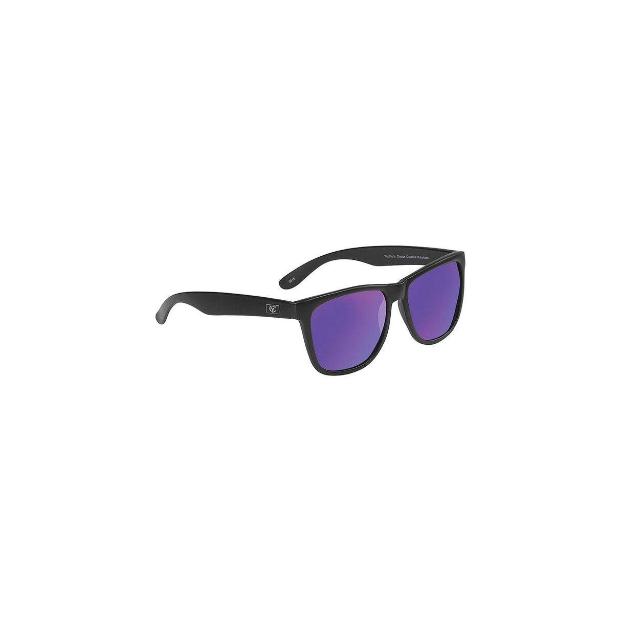 Yachter's Choice 43855 "Catalina" Polarized Sunglasses Black Matte Frame, Purple Mirror Lens