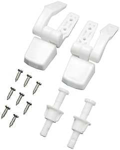 Plumb Pak PP835-34 Universal Seat Hinge, Plastic, White