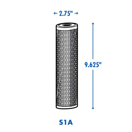 Culligan S1A Water Filter Cartridge, 20 um Filter, Polypropylene