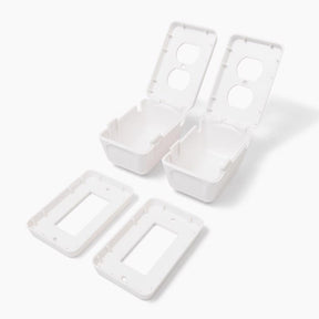 Regalo White Plastic Outlet Cover 2 pk