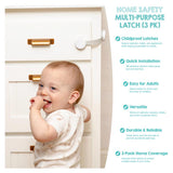 Regalo Clear Plastic Multi-Use Latch 3 pk