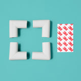 Regalo Gray Soft Rubber Corner Cushions 4 pk