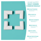 Regalo Gray Soft Rubber Corner Cushions 4 pk