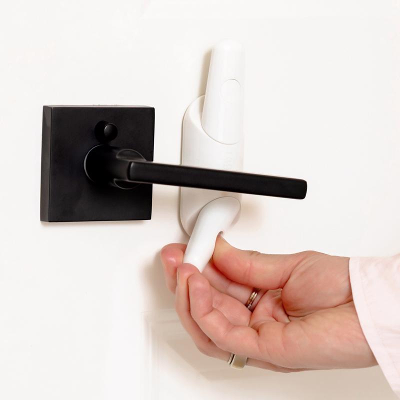 Regalo White Plastic Lever Handle Lock 1 pk