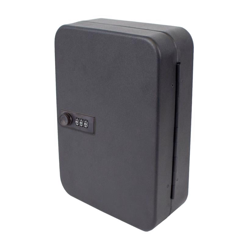 Lucky Line Black Steel Key Cabinet 12 in. 9.5 in. 3 in.