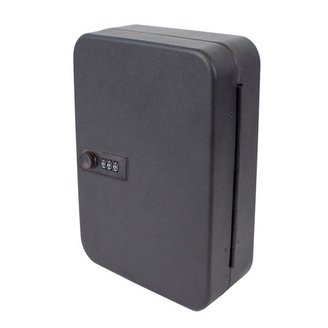 Lucky Line Black Steel Key Cabinet 12 in. 9.5 in. 3 in.