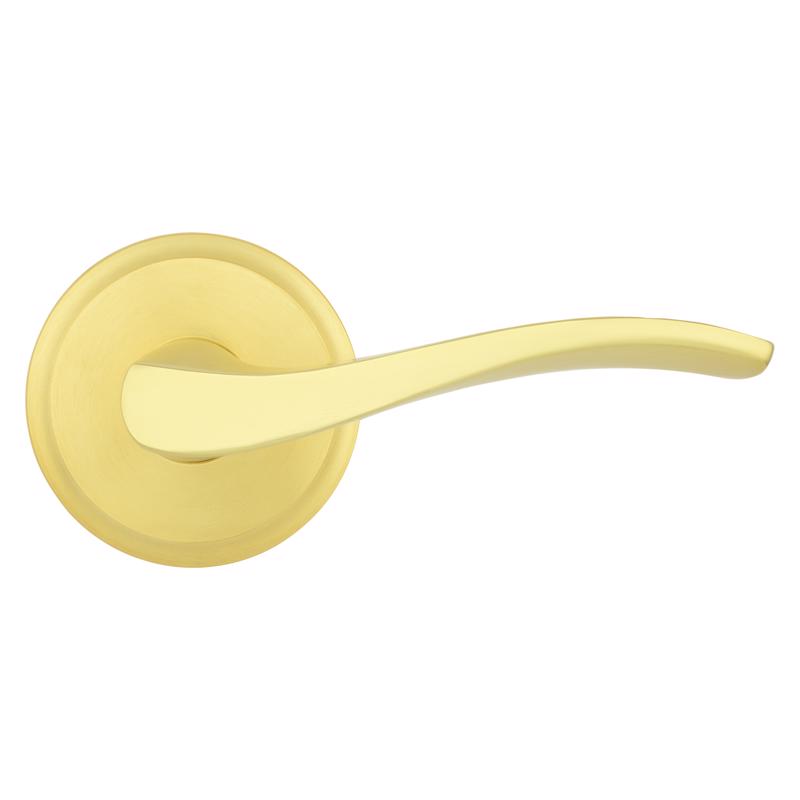 Kwikset Sedona Transitional Satin Brass Passage Lever