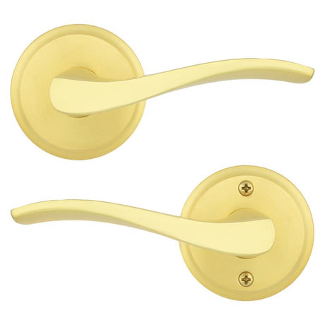 Kwikset Sedona Transitional Satin Brass Passage Lever