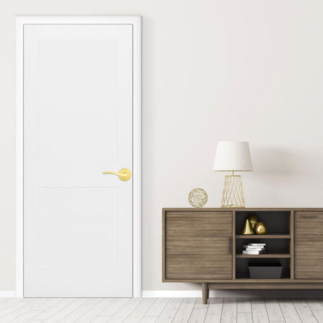 Kwikset Sedona Transitional Satin Brass Passage Lever