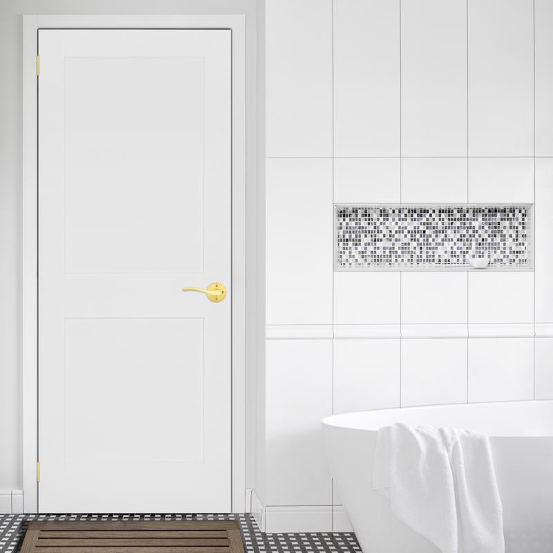 Kwikset Sedona Transitional Satin Brass Privacy Lever