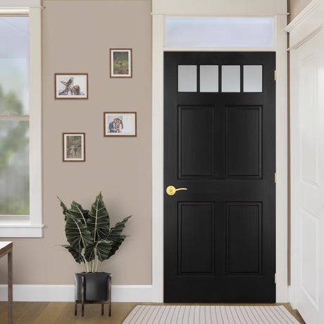 Kwikset Sedona Transitional Satin Brass Entry Lever KW1 1-3/4 in.