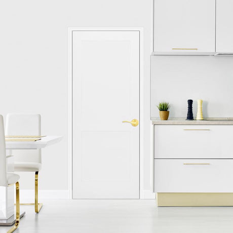 Kwikset Sedona Transitional Satin Brass Half-Dummy Lever